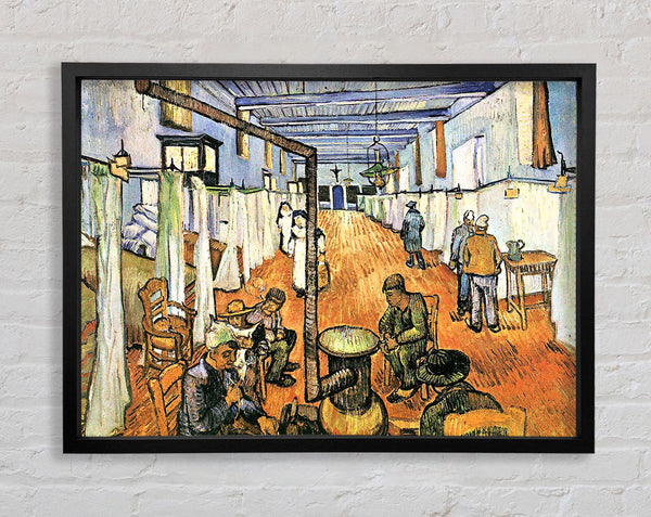 Van Gogh Dormitory In The Hospital In Arles Framed Print