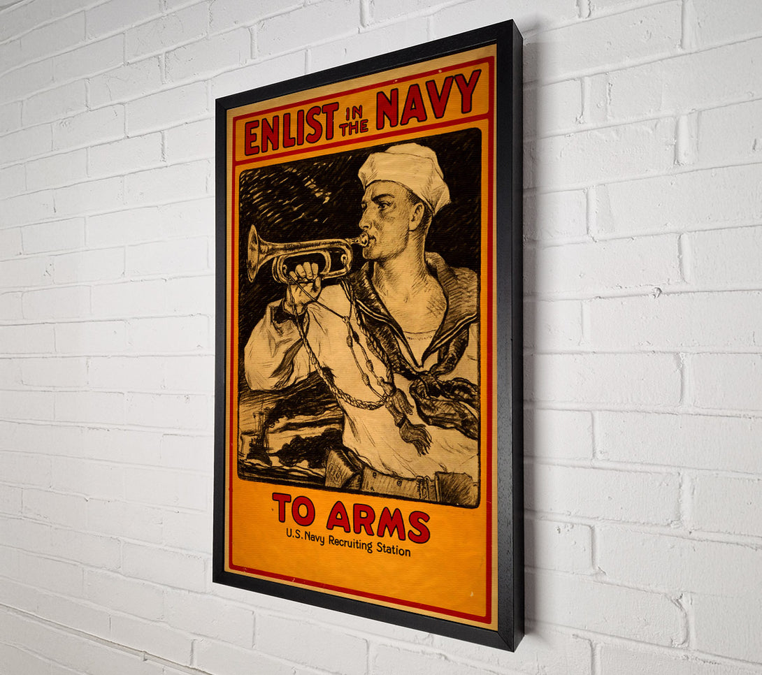 A Canvas Print of Enlist In The Navy Canvas Art