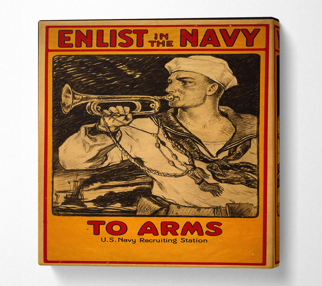  A Canvas Print of Enlist In The Navy Canvas Art
