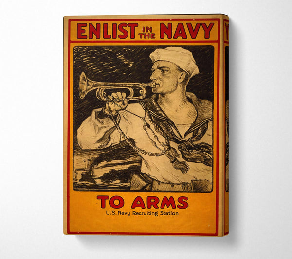  A Canvas Print of Enlist In The Navy Canvas Art