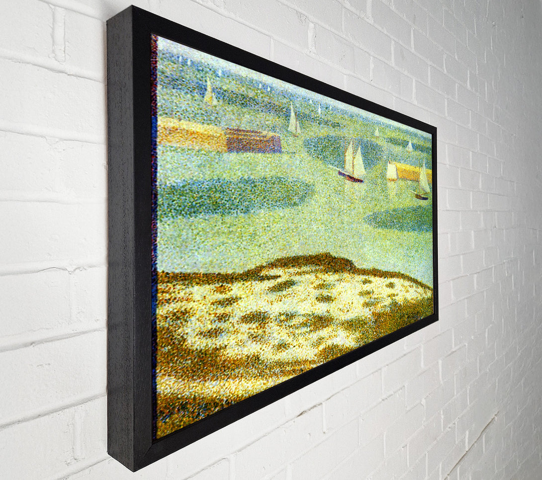  A Canvas Print of Seurat Entrance To Port-En-Bessin Canvas Print