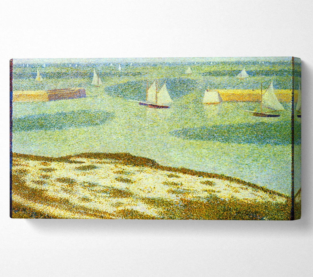  A Canvas Print of Seurat Entrance To Port-En-Bessin Canvas Print