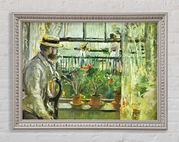 Morisot Paints Manet On The Isle Of Wight Framed Print
