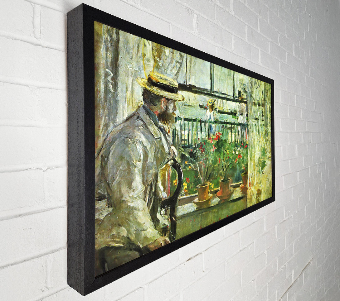  A Canvas Print of Morisot Paints Manet On The Isle Of Wight Canvas Print