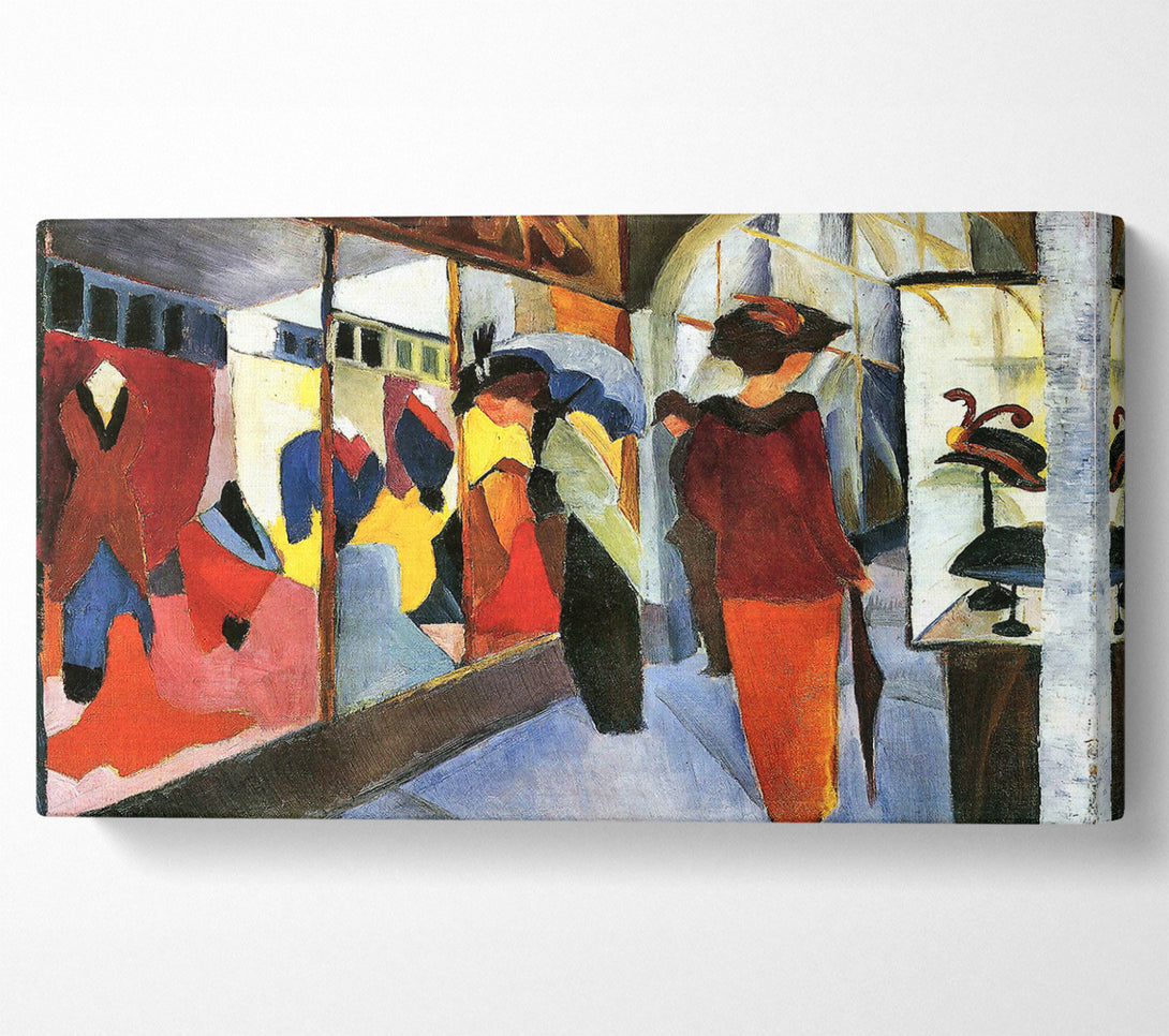  A Canvas Print of August Macke Fashion Store Canvas Art