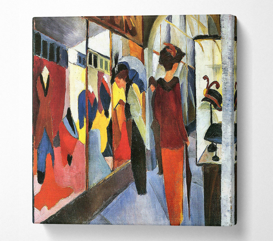  A Canvas Print of August Macke Fashion Store Canvas Art