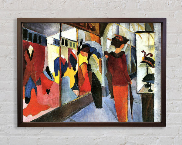 August Macke Fashion Store Framed Print
