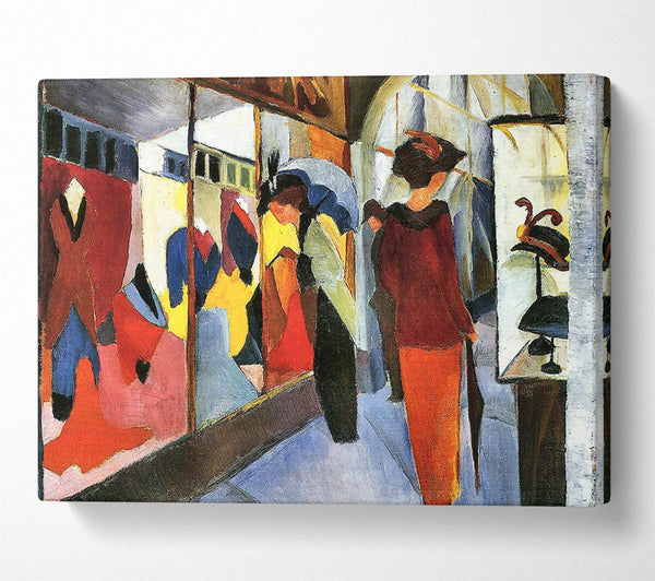  A Canvas Print of August Macke Fashion Store Canvas Art