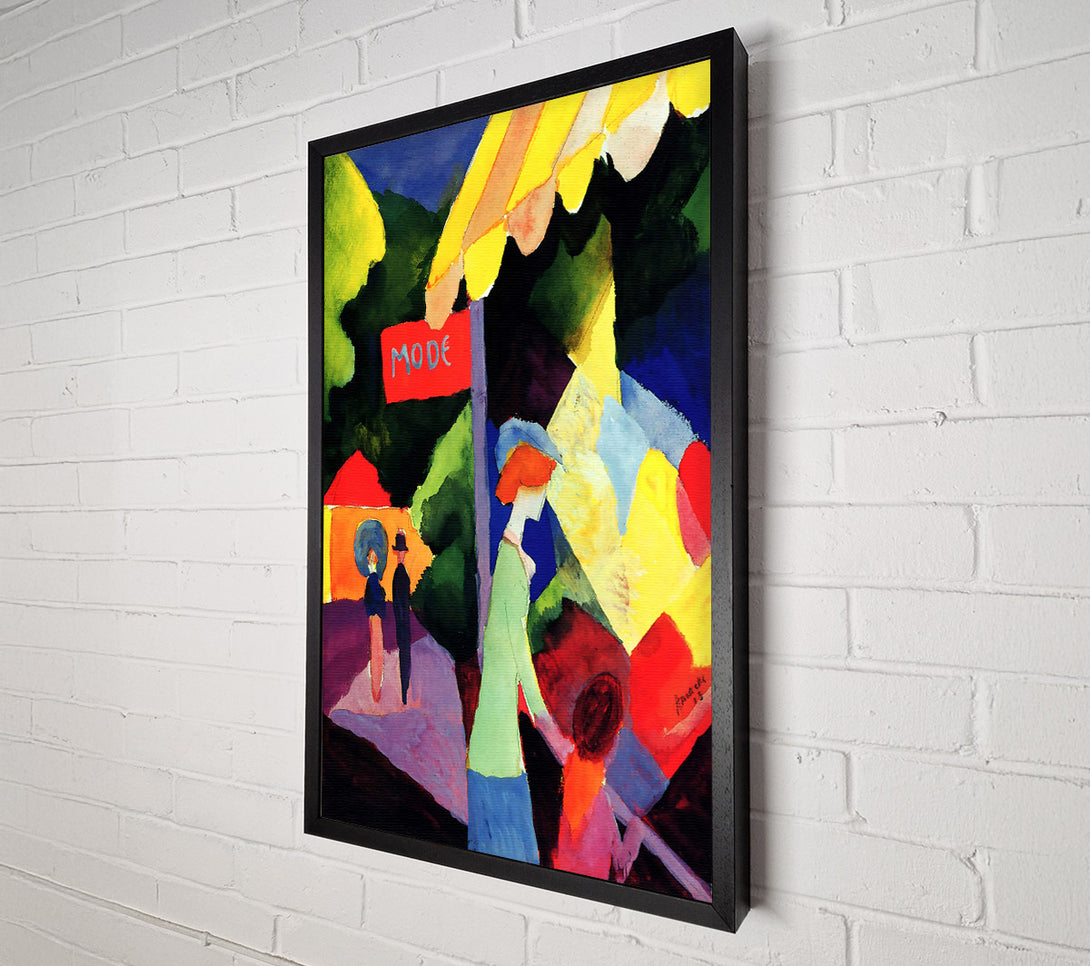  A Canvas Print of August Macke Fashion Window Canvas Wall Art