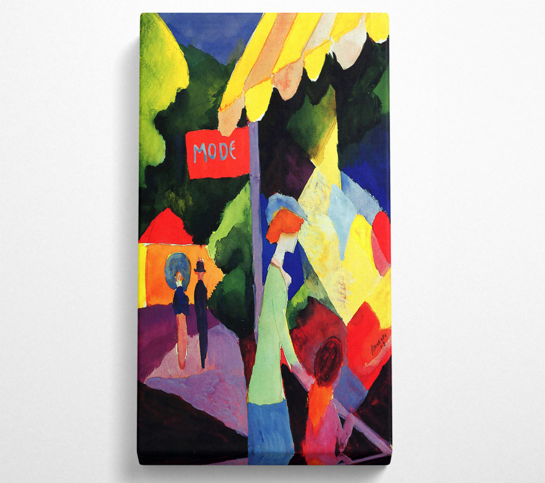  A Canvas Print of August Macke Fashion Window Canvas Wall Art