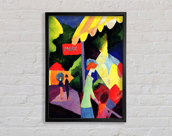 August Macke Fashion Window Framed Print