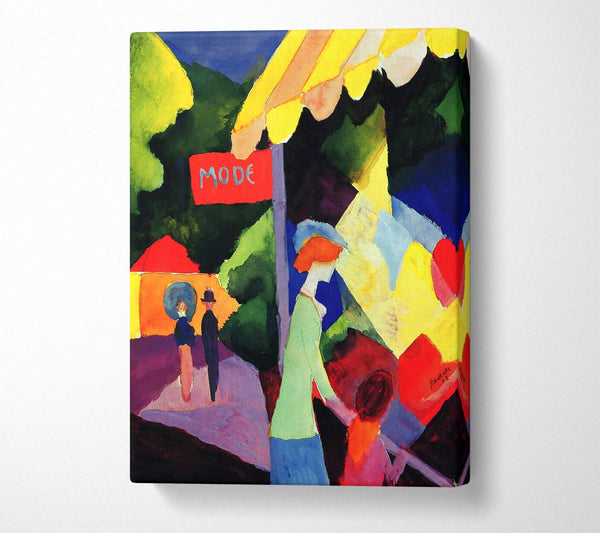  A Canvas Print of August Macke Fashion Window Canvas Wall Art