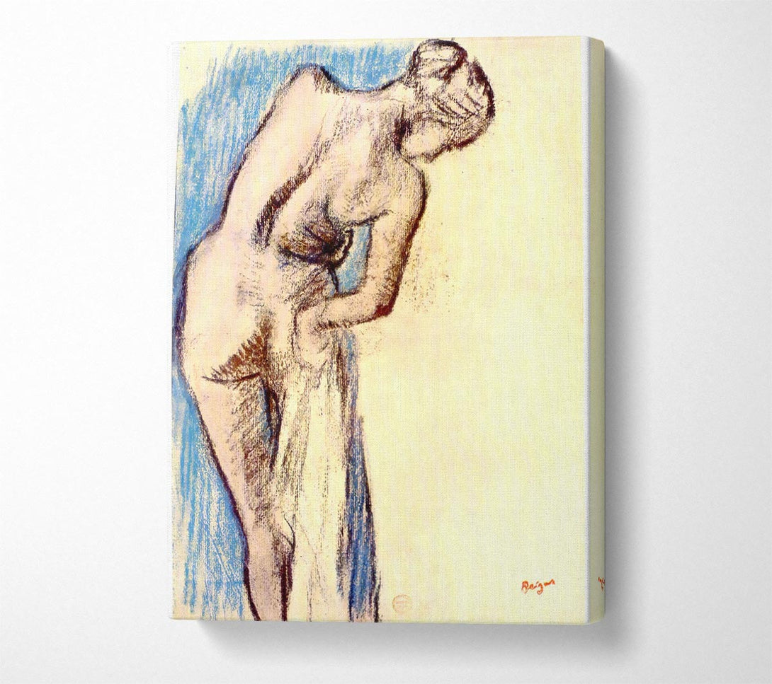  A Canvas Print of Degas Female After The Bath Canvas Wall Art