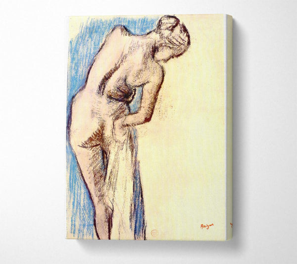  A Canvas Print of Degas Female After The Bath Canvas Wall Art