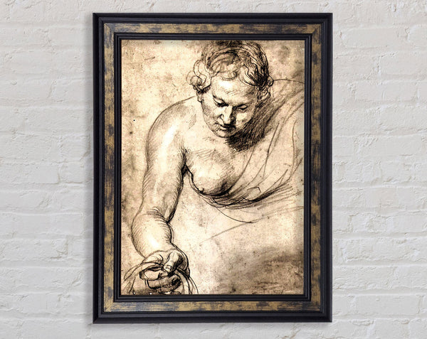 Rubens Female Figure Framed Print