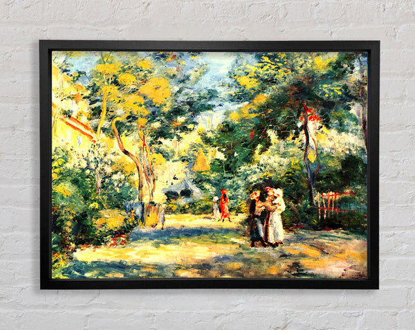 Van Gogh Figures In The Garden Framed Print