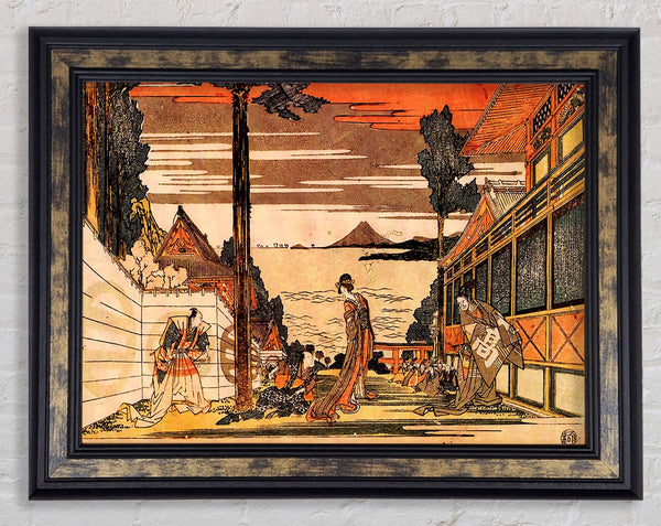 Hokusai First Act Framed Print