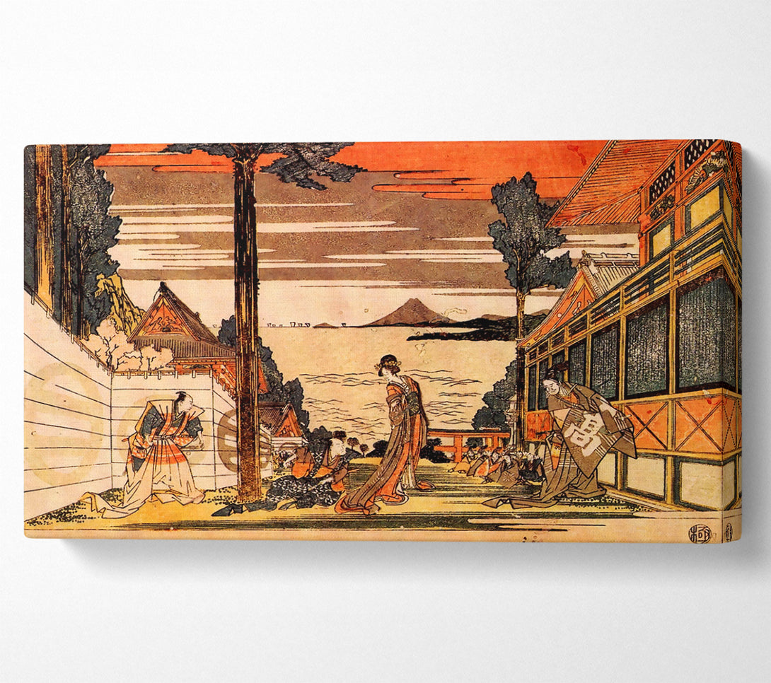  A Canvas Print of Hokusai First Act Canvas Print