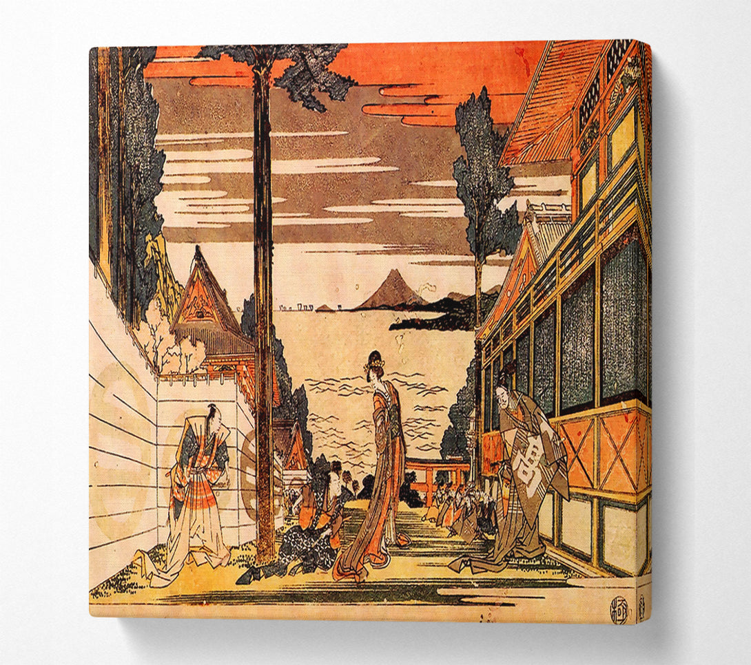  A Canvas Print of Hokusai First Act Canvas Print