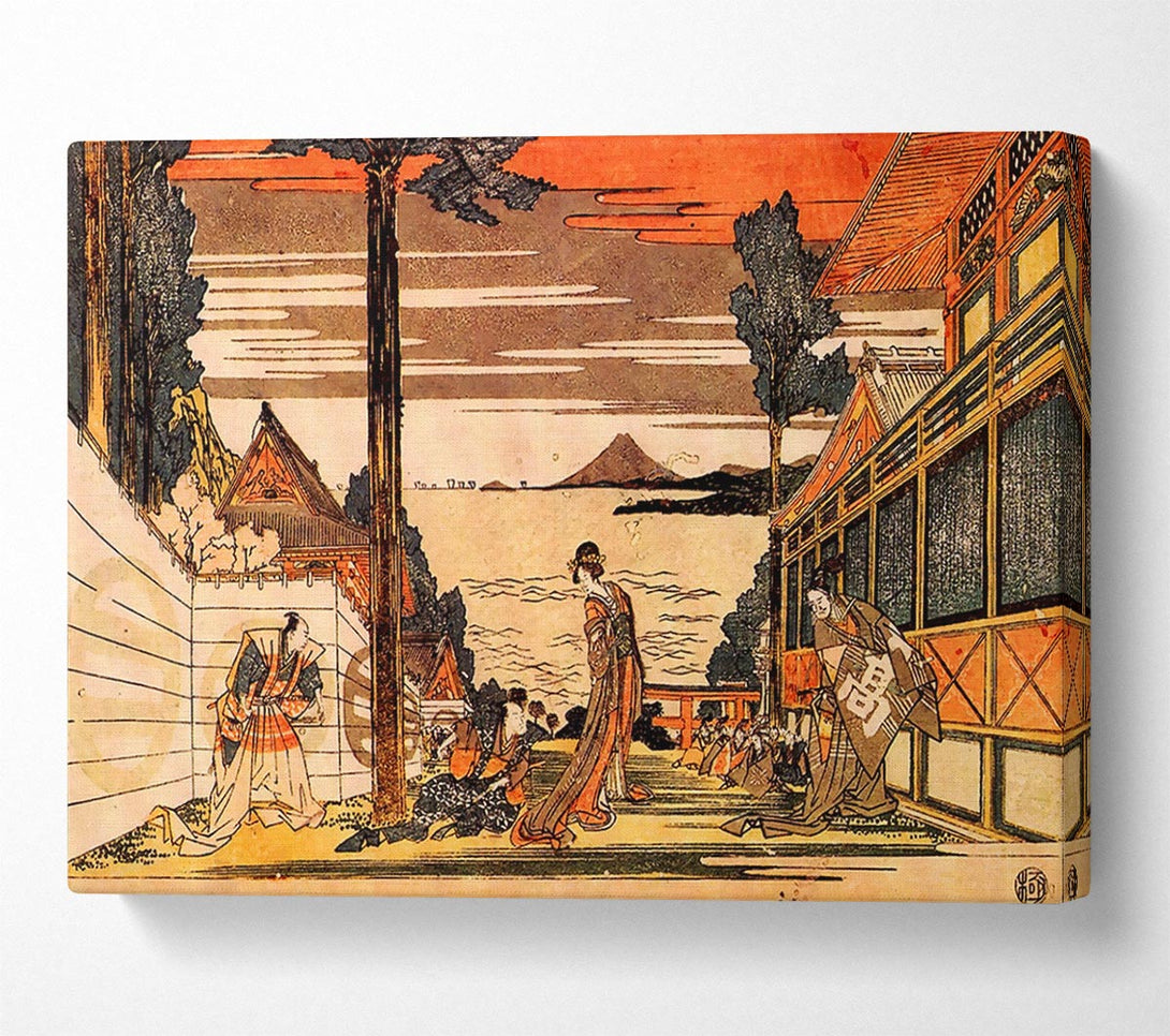  A Canvas Print of Hokusai First Act Canvas Print