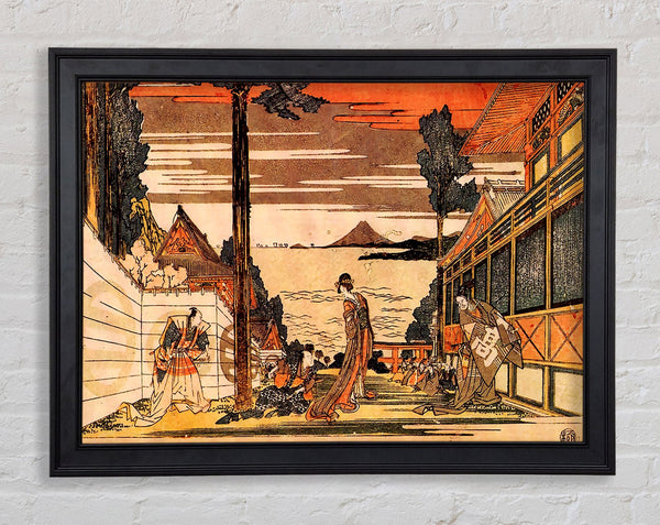 Hokusai First Act Framed Print