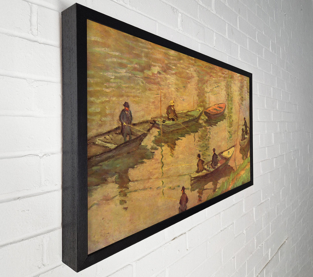  A Canvas Print of Monet Fishermen On The Seine At Poissy Canvas Print