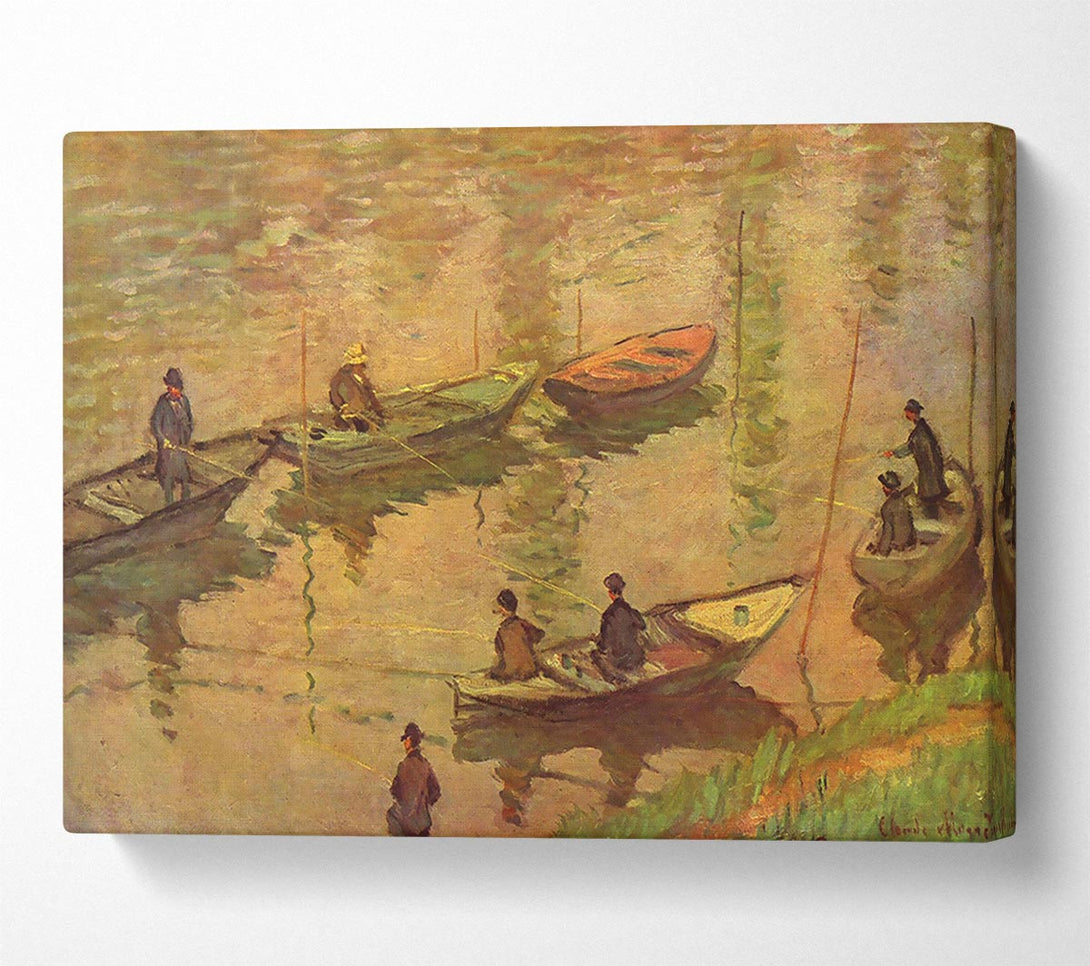  A Canvas Print of Monet Fishermen On The Seine At Poissy Canvas Print