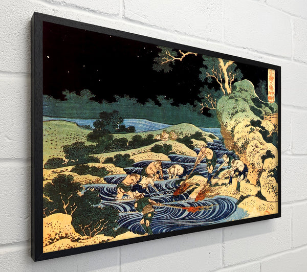Hokusai Fishing With Torches