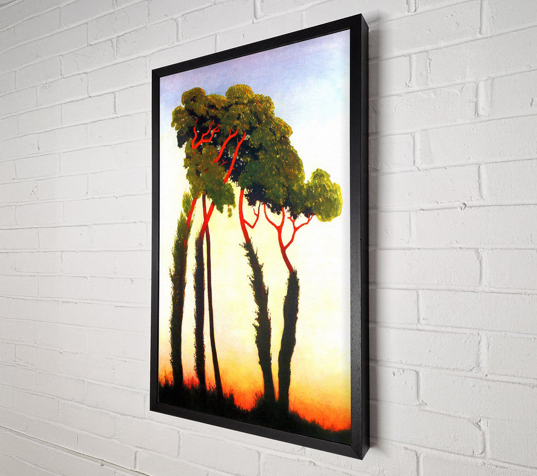  A Canvas Print of Felix Vallotton Five Trees Canvas Wall Art