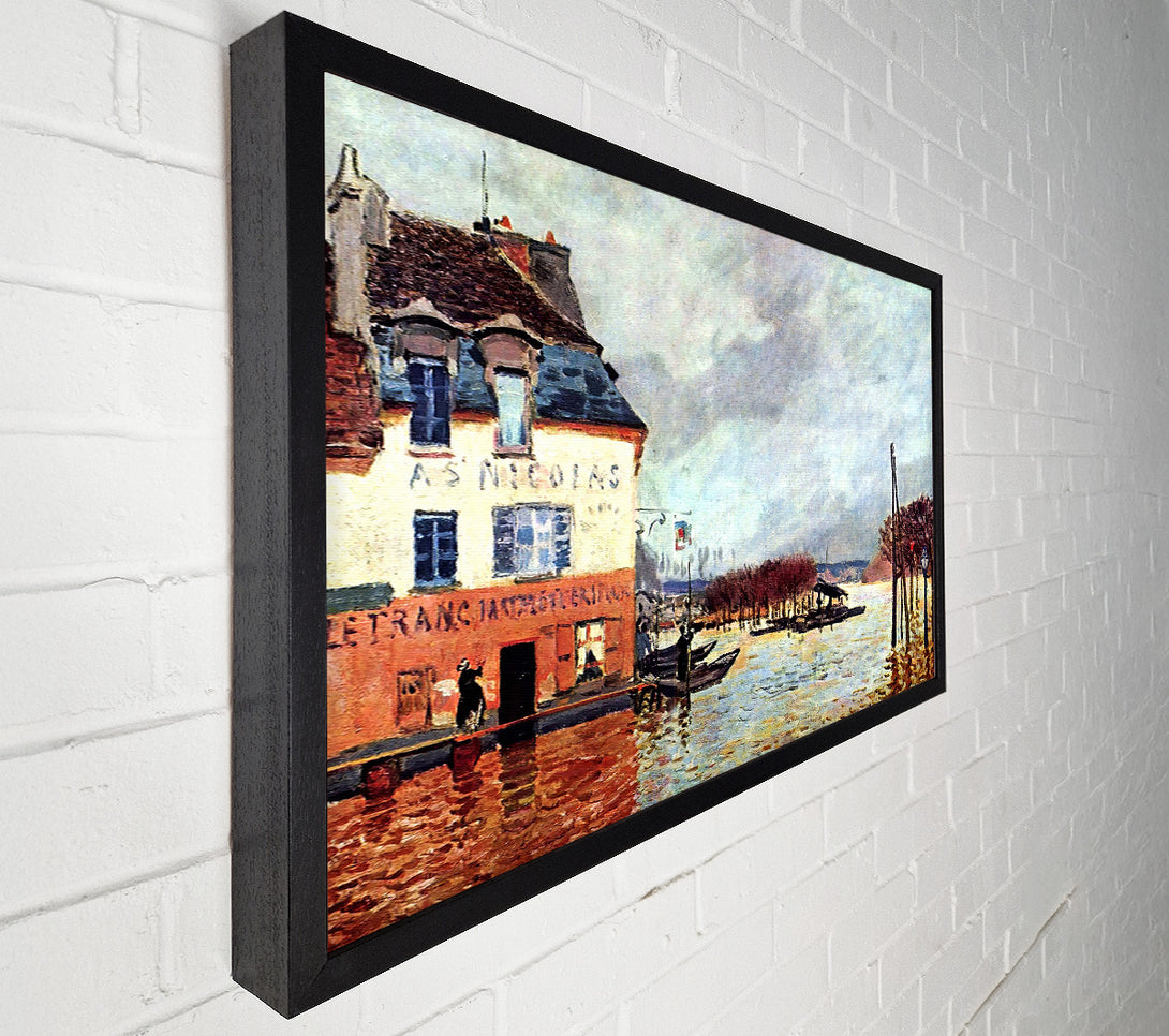  A Canvas Print of Sisley Flood At Port Marly 2 Canvas Print