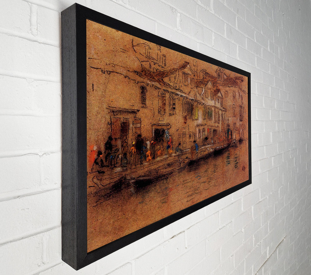  A Canvas Print of Whistler Fondamenta Dei Mori Canvas Print