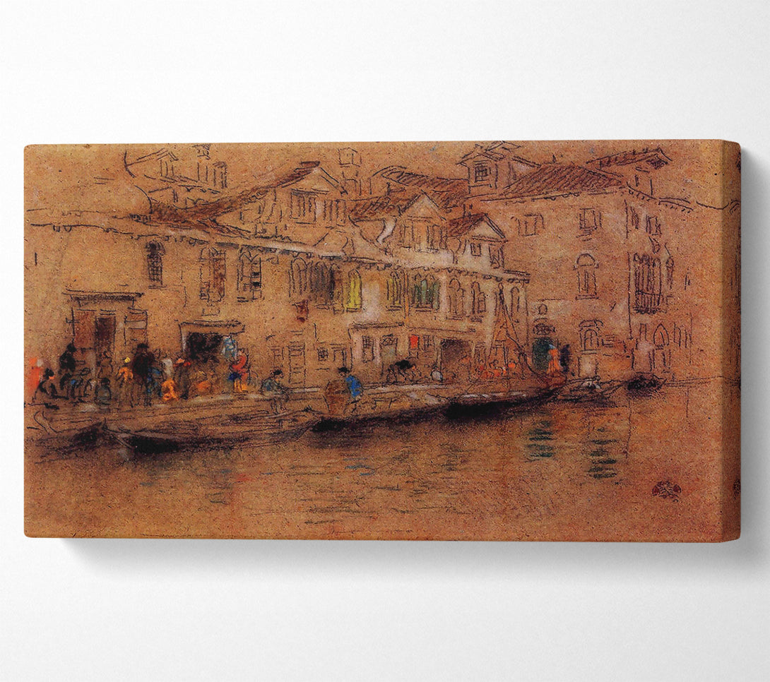  A Canvas Print of Whistler Fondamenta Dei Mori Canvas Print