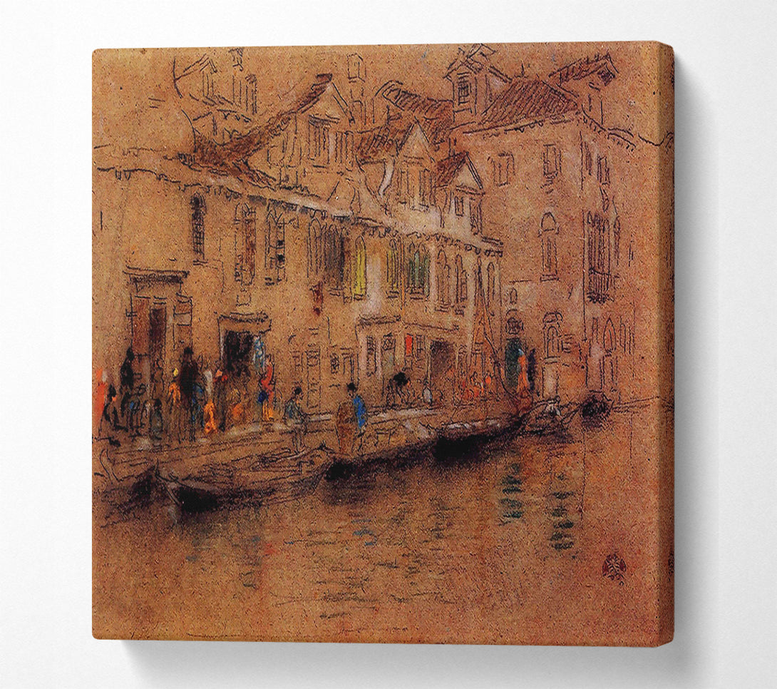  A Canvas Print of Whistler Fondamenta Dei Mori Canvas Print