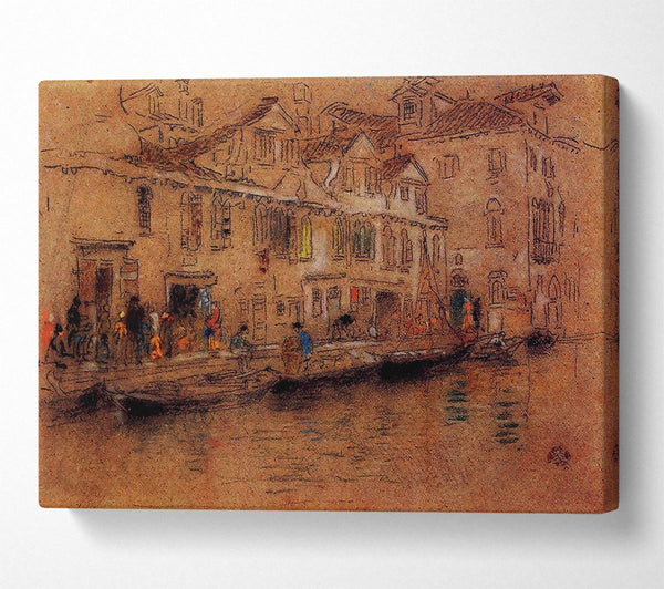  A Canvas Print of Whistler Fondamenta Dei Mori Canvas Print