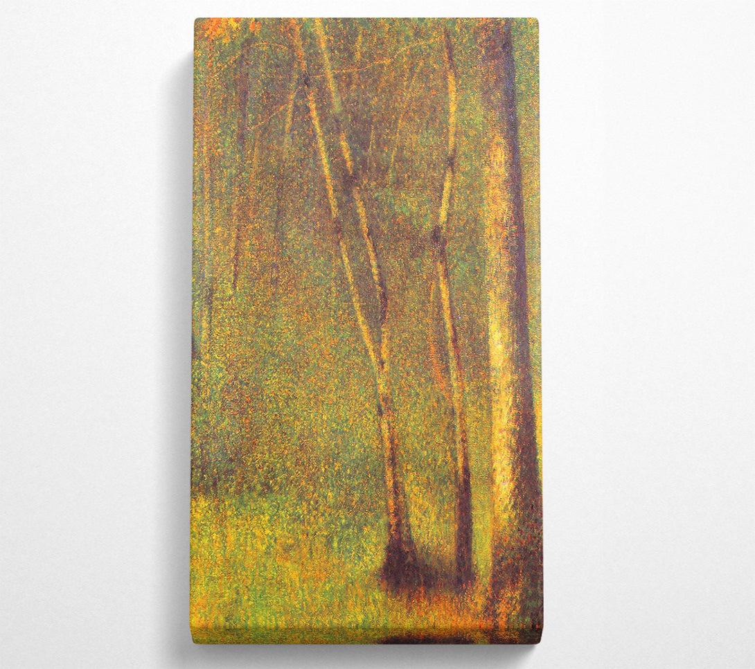  A Canvas Print of Seurat Forest In Pontaubert Canvas Wall Art