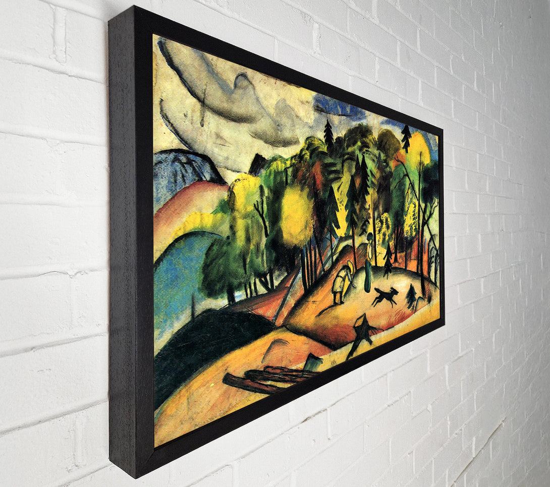  A Canvas Print of August Macke Forest Walk Canvas Print