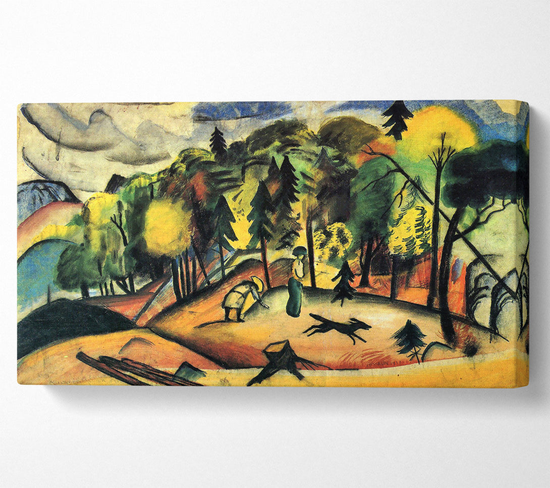  A Canvas Print of August Macke Forest Walk Canvas Print