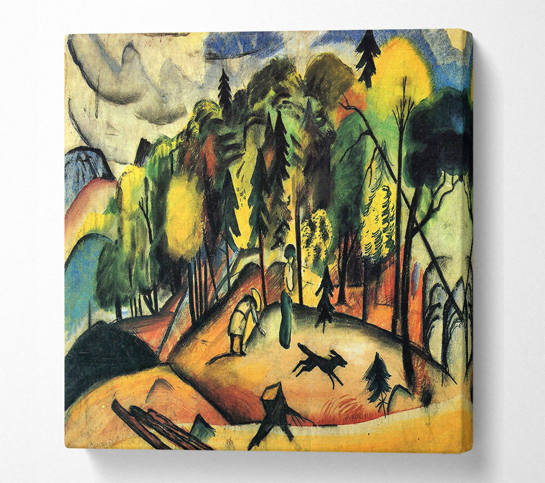  A Canvas Print of August Macke Forest Walk Canvas Print