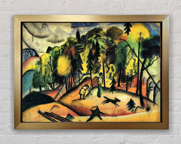 August Macke Forest Walk Framed Print
