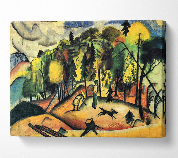  A Canvas Print of August Macke Forest Walk Canvas Print