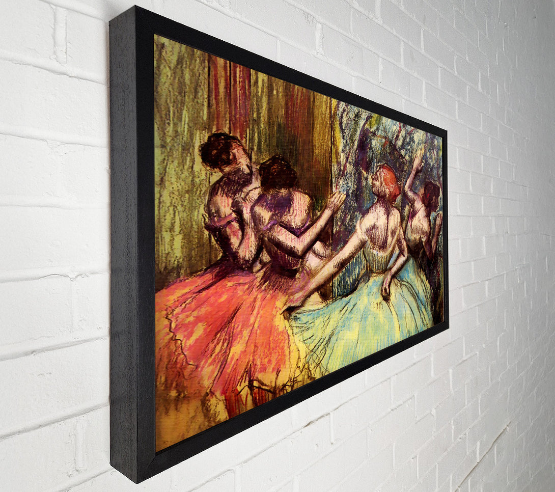  A Canvas Print of Degas Four Dancers Behind The Scenes Canvas Art