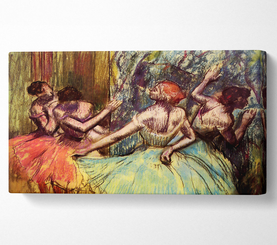  A Canvas Print of Degas Four Dancers Behind The Scenes Canvas Art