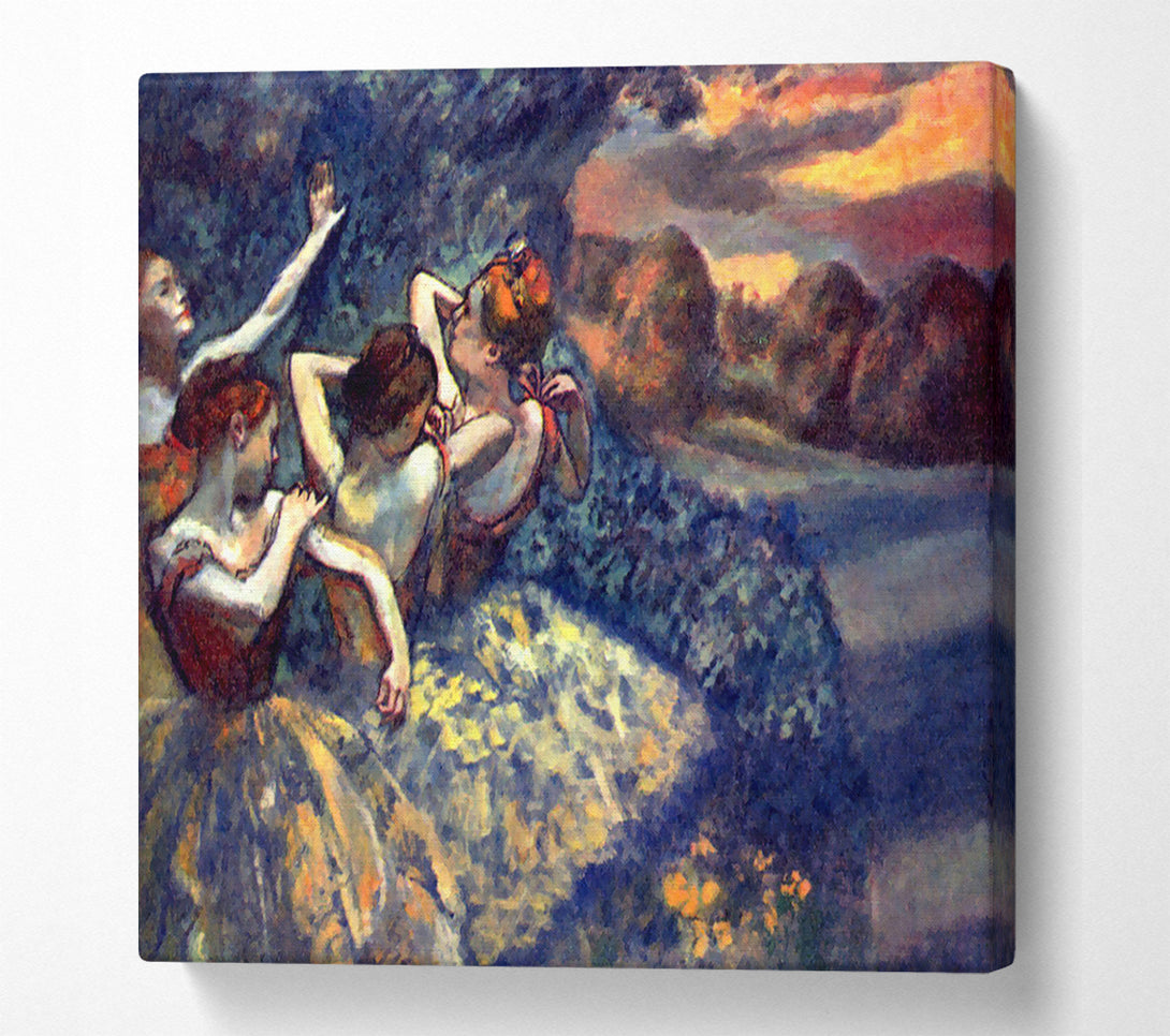  A Canvas Print of Degas Four Dancers Canvas Art