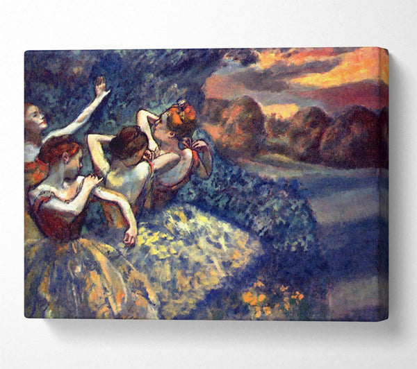  A Canvas Print of Degas Four Dancers Canvas Art