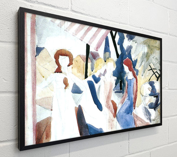 August Macke Four Girls On Altane