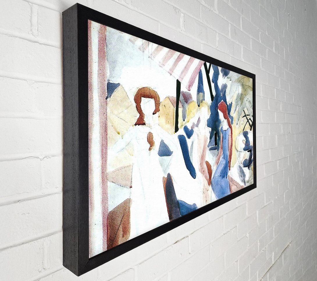 A Canvas Print of August Macke Four Girls On Altane Canvas Wall Art