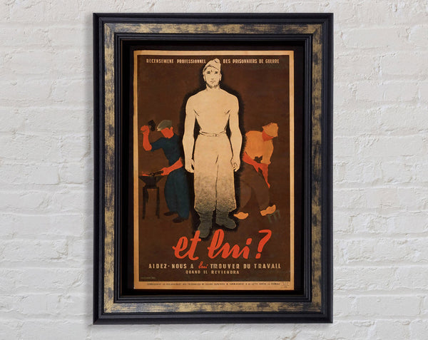 French Poster 4 Framed Print