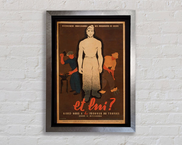 French Poster 4 Framed Print