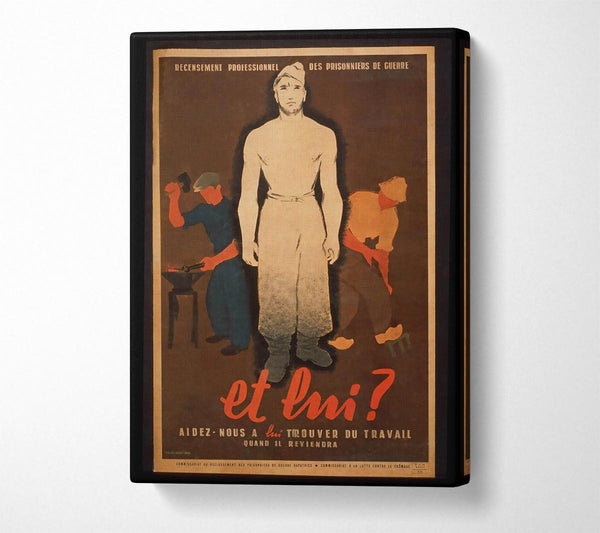  A Canvas Print of French Poster 4 Canvas Wall Art