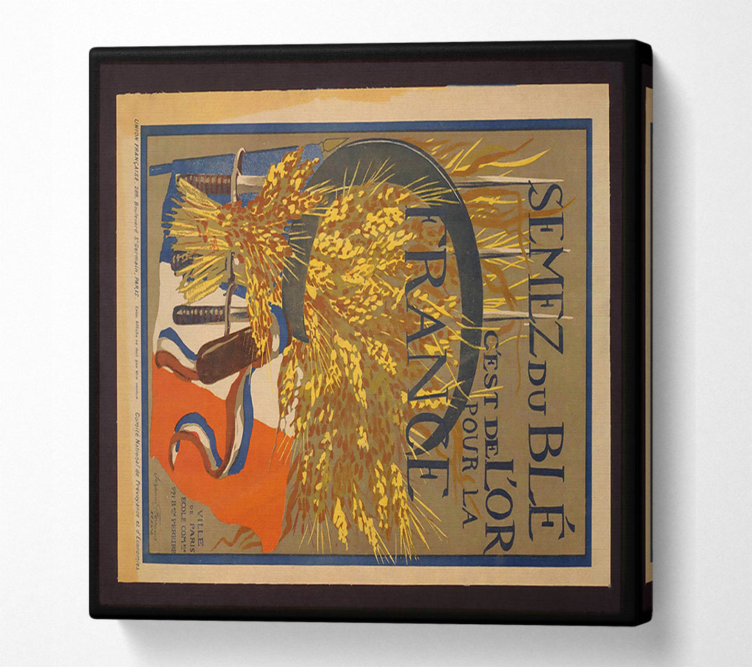  A Canvas Print of French Poster Canvas Art